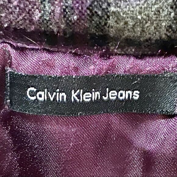 Calvin Klein Plaid Swing Coat Girls Checked Jacket - Picture 7 of 8